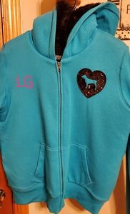 Fur lined bling sweater